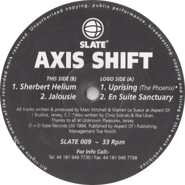 Uprising (The Phoenix) / En Suite Sanctuary / Sherbert Helium / Jalousie