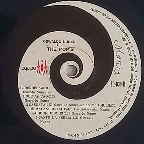 Osvaldo Nunes, Pop's, The - Tá Tudo Aí!, Funk / Soul, Latin, Pop, Rock, Samba, 1969 - Equipe, Brazil, Vinyl 1x LP, Album, Mon