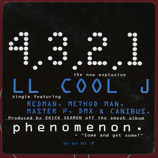 LL Cool J - 4, 3, 2, 1, Hip Hop, 1997 - Def Jam Recordings Group Inc., US, Vinyl 1x 12", 33 ⅓ RPM, Single, Stereo