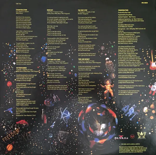 John Farnham - Chain Reaction, Pop, Rock, Pop Rock, Soft Rock, 1990 - RCA, RCA Victor, Australasia, Vinyl 1x LP, Album