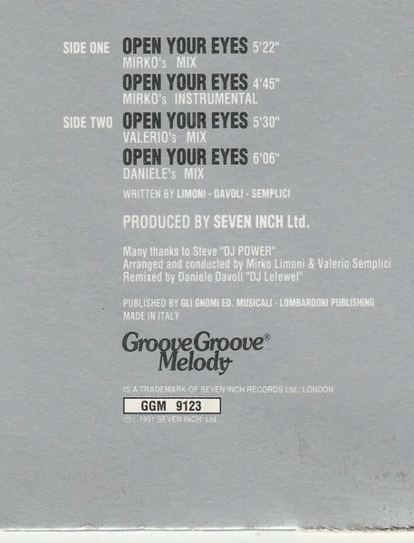 Album cover for Open Your Eyes by Black Box