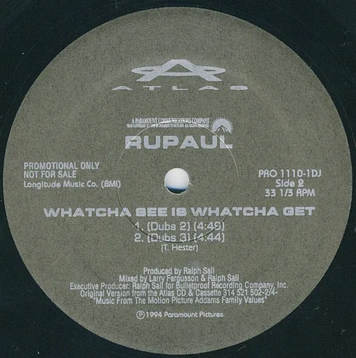 Album cover for Whatcha See Is Whatcha Get by RuPaul