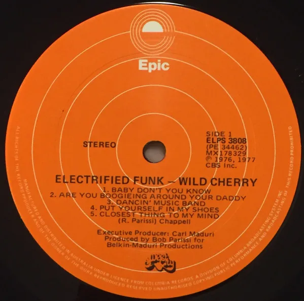 Album cover for Electrified Funk by Wild Cherry