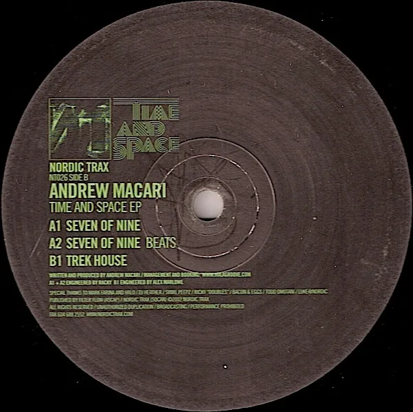 Album cover for Time And Space EP by Andrew Macari