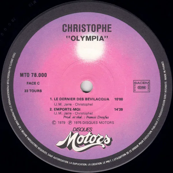 Album cover for Olympia by Christophe