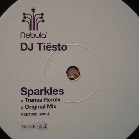 DJ Tiësto - Sparkles, Electronic, Trance, 2000 - Nebula, UK, Vinyl 1x 12", 33 ⅓ RPM