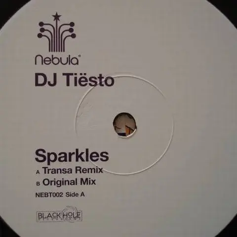 DJ Tiësto - Sparkles, Electronic, Trance, 2000 - Nebula, UK, Vinyl 1x 12", 33 ⅓ RPM