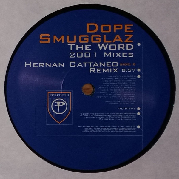 Dope Smugglaz - The Word - 2001 Mixes, Electronic, Breakbeat, Breaks, Progressive House, Tech House, 2001 - Perfecto, UK, Vin