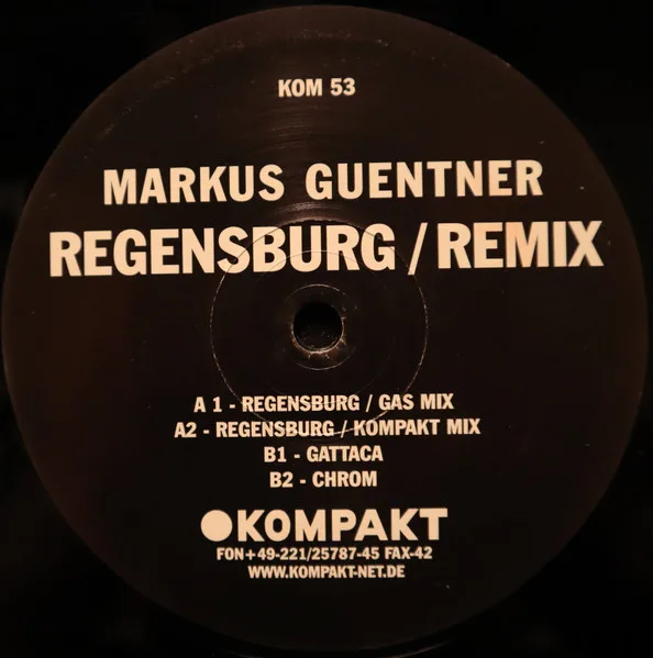 Album cover for Regensburg / Remix by Markus Guentner