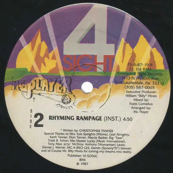Album cover for Rhyming Rampage / The Kid's A Wizzard by MC Player