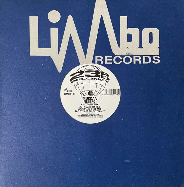 Mukkaa - Neebro, Electronic, Progressive House, 1993 - Limbo Records, UK, Vinyl 1x 12", 33 ⅓ RPM