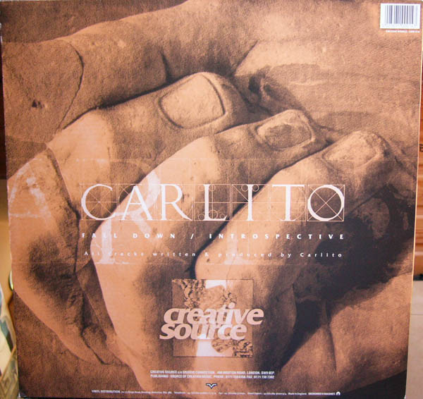 Carlito - Fall Down / Introspective, Electronic, Drum n Bass, 1997 - Creative Source, UK, Vinyl 1x 12", 45 RPM, 33 ⅓ RPM