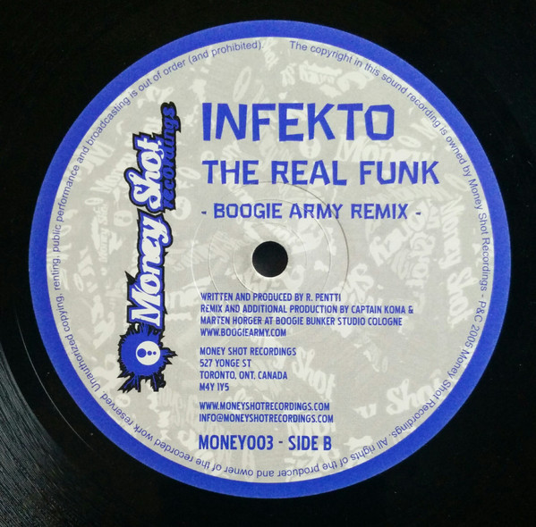 Infekto - The Real Funk - 2005 - Breakbeat, Breaks - Money Shot Recordings - Vinyl 1x 12"