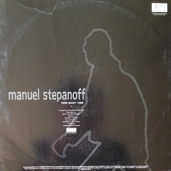Manuel Stepanoff - How Many Time, Electronic, Eurobeat, Hi NRG, 1990 - Disco Energy, Italy, Vinyl 1x 12", 45 RPM