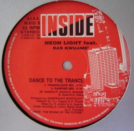 Album cover for Dance To The Trance by Neon Light Featuring Ras Kwame