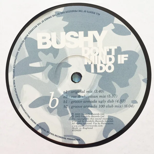 Album cover for Don't Mind If I Do by Bushy
