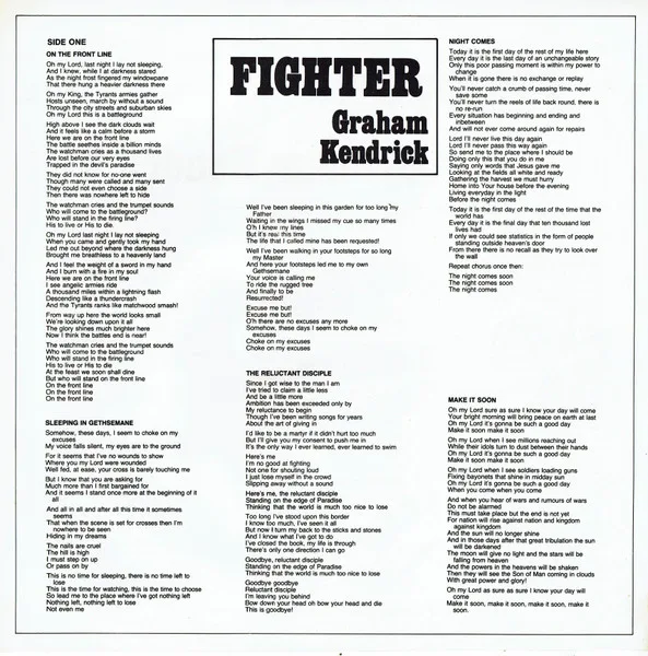 Album cover for Fighter by Graham Kendrick