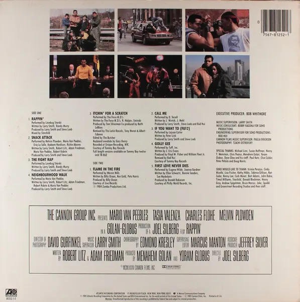 Various - Rappin' (Music From The Original Motion Picture Soundtrack), Hip Hop, Stage & Screen, Pop Rap, Soundtrack, 1985 - A