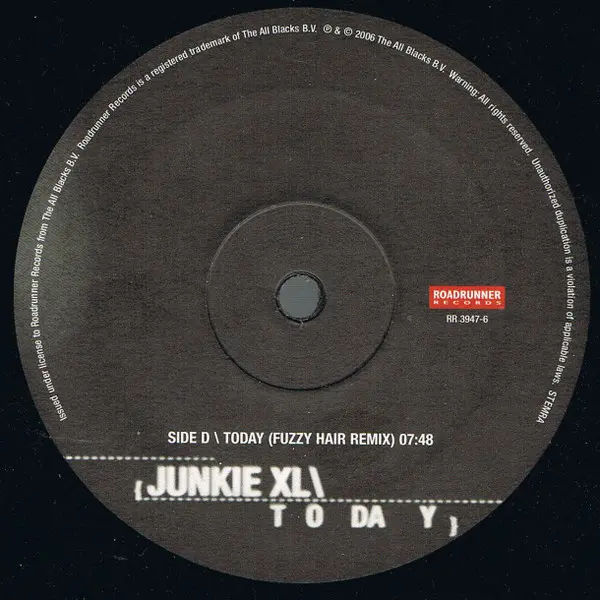 Junkie XL - Today, Electronic, Downtempo, House, Progressive House, 2006 - Roadrunner Records, Netherlands, Vinyl 2x 12", Sin