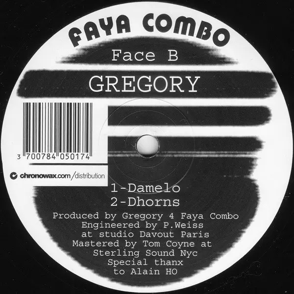 DJ Gregory - Tropical Soundclash, Electronic, Deep House, House, Latin, 2002 - Faya Combo, France, Vinyl 1x 12", 33 ⅓ RPM, Re