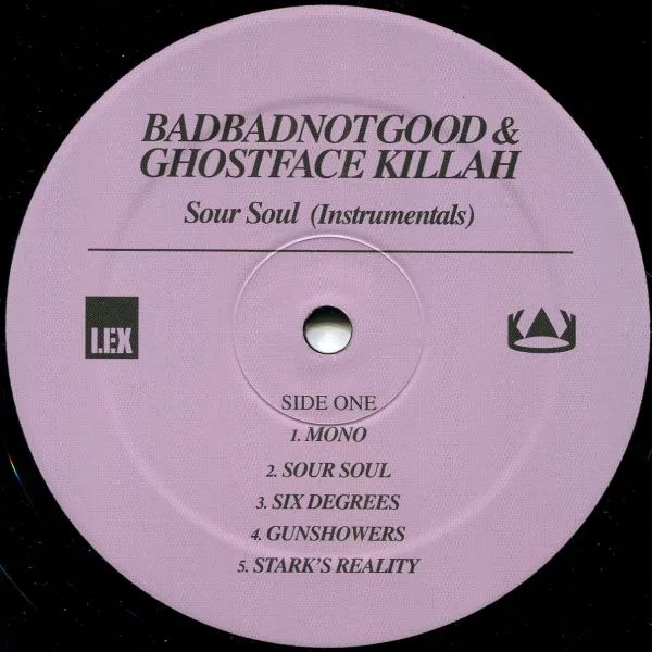 Album cover for Sour Soul (Instrumentals) by BadBadNotGood & Ghostface Killah