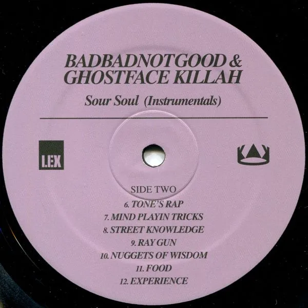 Album cover for Sour Soul (Instrumentals) by BadBadNotGood & Ghostface Killah