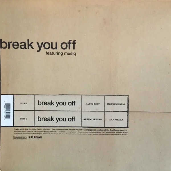 Album cover for Break You Off by Roots, The Featuring Musiq Soulchild