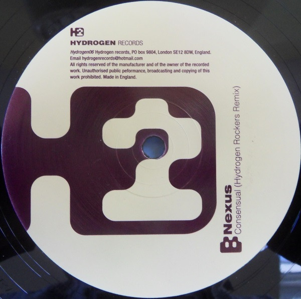 Nexus (7) - Consensual, Electronic, Tech House, 2002 - Hydrogen Records, UK, Vinyl 1x 12"