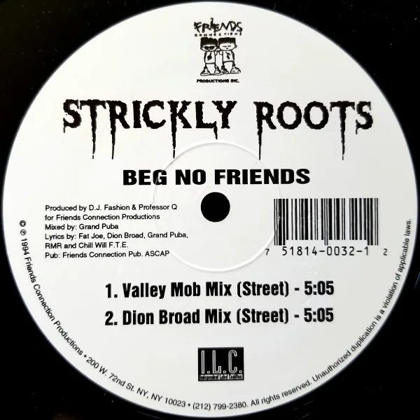 Album cover for Beg No Friends by Strickly Roots