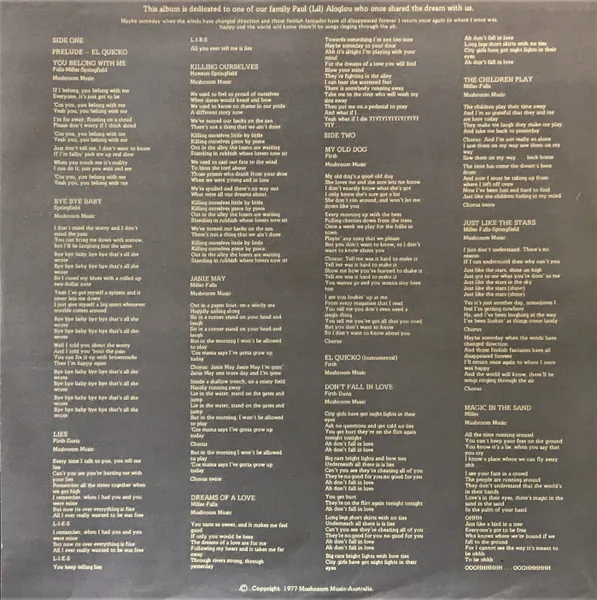 Album cover for Dreams Of A Love by Ferrets, The