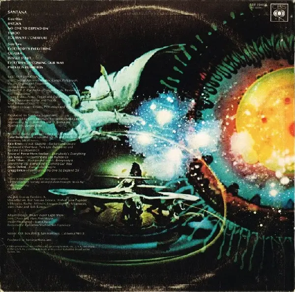 Santana - Santana - 1971 - Jazz-Rock, Latin Jazz, Psychedelic Rock - CBS - Vinyl 1x LP, Album, Stereo