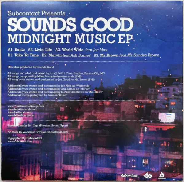 Album cover for Midnight Music EP by Sounds Good
