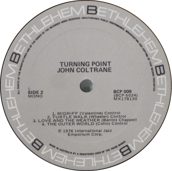 Turning Point - The Bethlehem Years