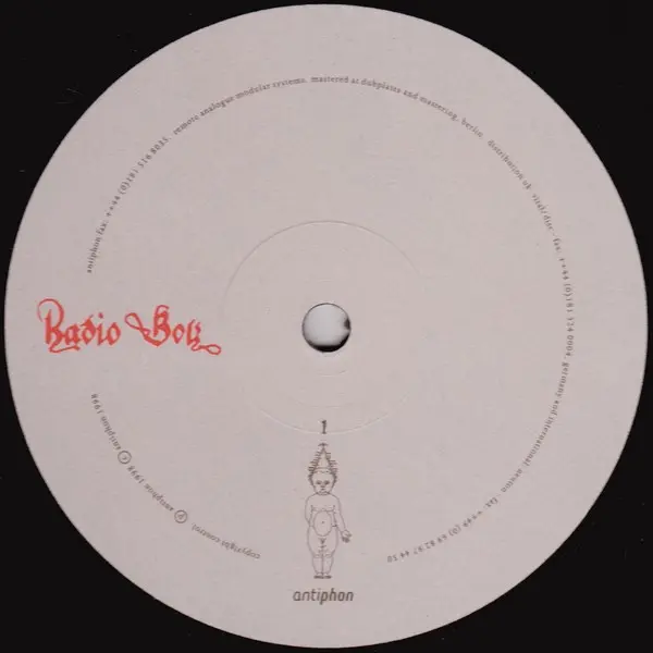 Radio Boy - The Lift Attendants Holiday, Electronic, IDM, Industrial, Techno, 1998 - Antiphon, UK, Vinyl 1x 12", 33 ⅓ RPM