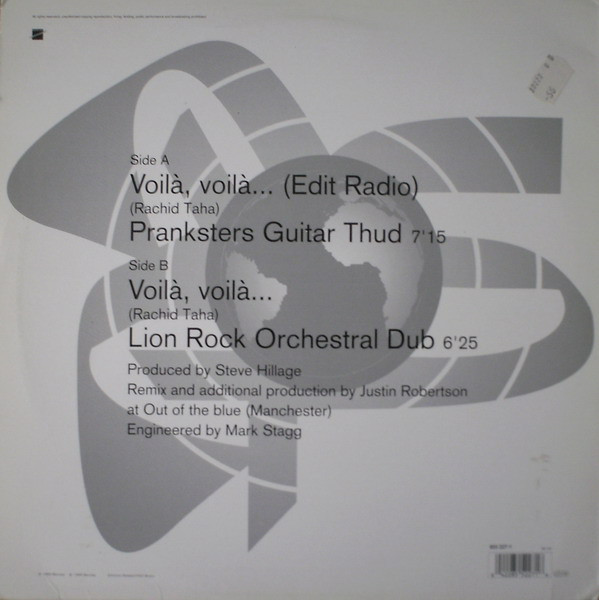Album cover for Voilà Voilà (2 Remixes By Justin Robertson) by Rachid Taha