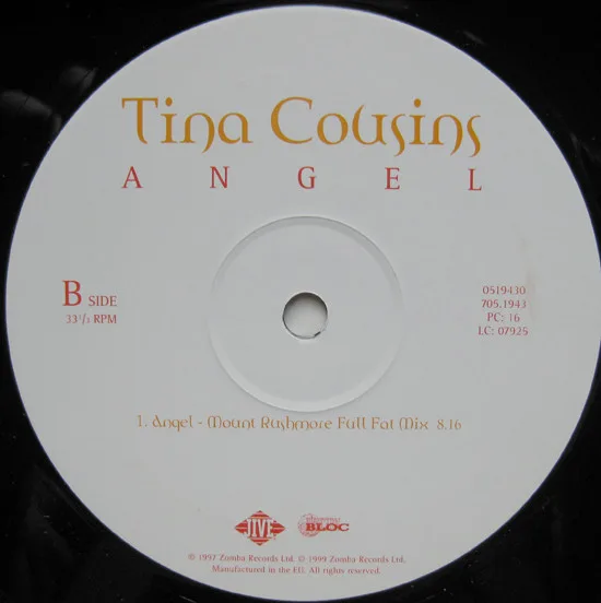 Album cover for Angel by Tina Cousins
