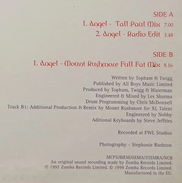 Album cover for Angel by Tina Cousins