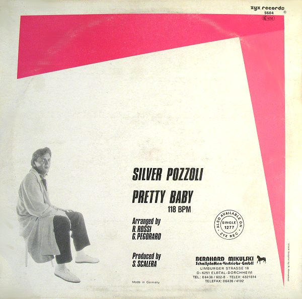 Silvio Pozzoli - Pretty Baby, Electronic, Italo-Disco, 1987 - ZYX Records, Germany, Vinyl 1x 12", Maxi-Single, 45 RPM