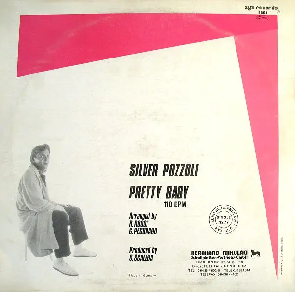 Silvio Pozzoli - Pretty Baby, Electronic, Italo-Disco, 1987 - ZYX Records, Germany, Vinyl 1x 12", Maxi-Single, 45 RPM