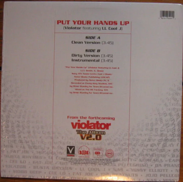 Album cover for Put Your Hands Up by Violator (3) Featuring LL Cool J
