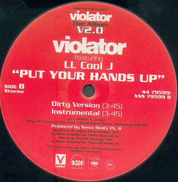 Album cover for Put Your Hands Up by Violator (3) Featuring LL Cool J