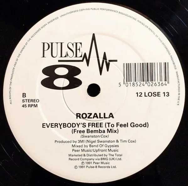 Album cover for Everybody's Free (To Feel Good) by Rozalla
