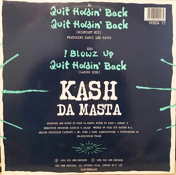 Album cover for Quit Holdin' Back by Kash Da Masta