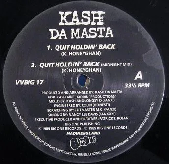 Album cover for Quit Holdin' Back by Kash Da Masta