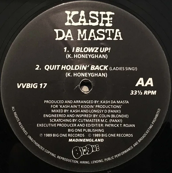 Album cover for Quit Holdin' Back by Kash Da Masta