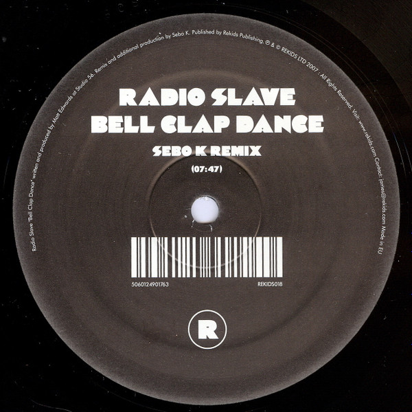 Radio Slave - Bell Clap Dance, Electronic, Minimal, Tech House, 2007 - REKIDS, UK, Vinyl 1x 12", 33 ⅓ RPM, 45 RPM