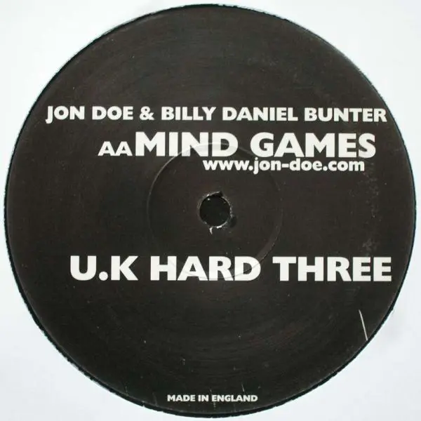 Billy Daniel Bunter & Jon Doe - Feel So Good / Mind Games, Electronic, Hard House, Hard Trance, 2001 - UK Hard, UK, Vinyl 1x 