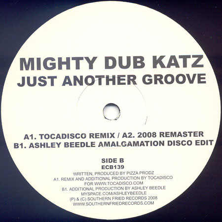 Mighty Dub Katz - Just Another Groove, Electronic, Electro, House, Tech House, 2008 - Southern Fried Records, UK, Vinyl 1x 12
