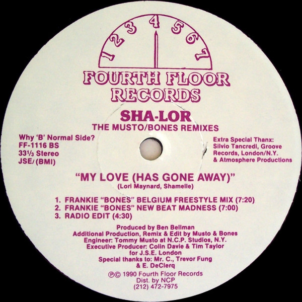 My Love (Has Gone Away) (The Musto/Bones Remixes)