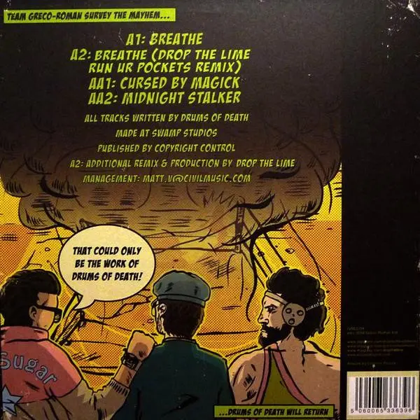 Drums Of Death - Drums Of Death Steps Into The Ring EP, Electronic, Electro, Grime, Progressive House, 2008 - Greco-Roman, UK